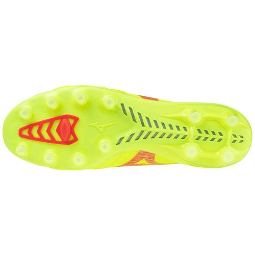 Morelia Neo IV Beta Elite Soccer Cleat, Safety Yellow/Fiery Morelia Neo IV Beta Elite Soccer Cleat, Safety Yellow/Fiery