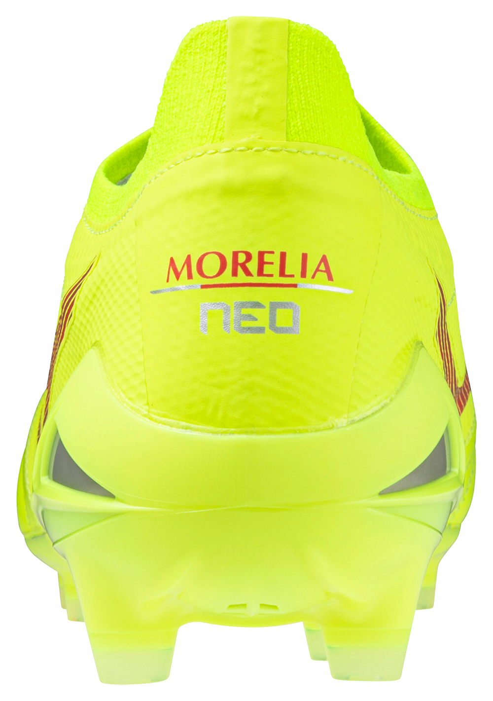 Morelia Neo IV Beta Elite Soccer Cleat, Safety Yellow/Fiery Coral