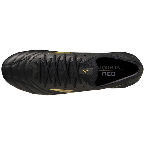 Morelia Neo IV Beta Elite Soccer Cleat, Black/Gold - Mizuno USA Morelia Neo IV Beta Elite Soccer Cleat, Black/Gold - Mizuno USA
