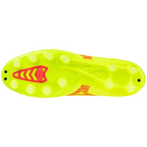 Morelia Neo IV Pro KL Soccer Cleat, Safety Yellow/Fiery Morelia Neo IV Pro KL Soccer Cleat, Safety Yellow/Fiery