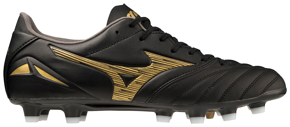 Morelia Neo IV Pro FG Firm Ground KL Soccer Cleat, Black/Gold