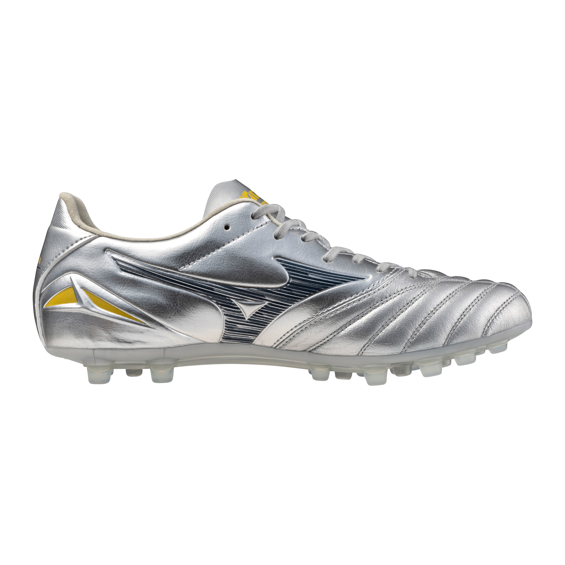 Morelia Neo IV Pro KL AG Artificial Grass Soccer Cleat, Platinum