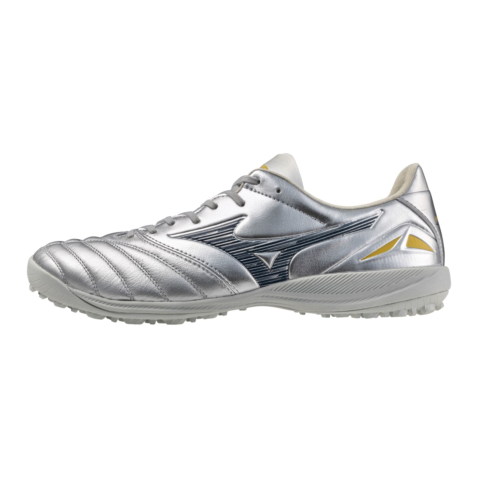Morelia Neo IV Pro KL AS Turf Soccer Shoe, Platinum Silver