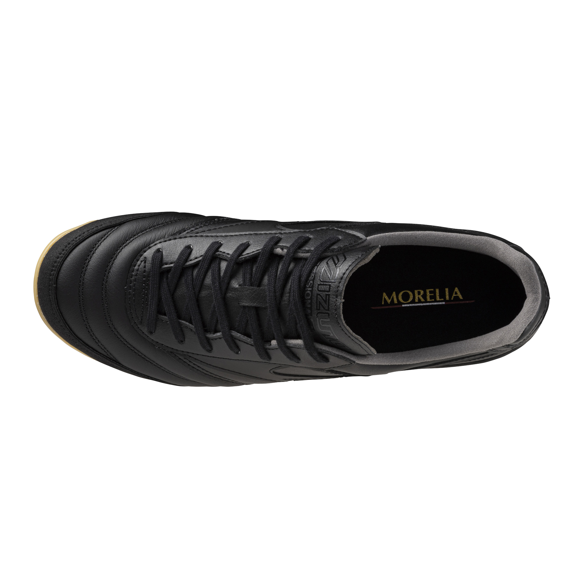 Morelia Sala Elite Indoor Soccer Shoe, Unlimited Black - Mizuno USA