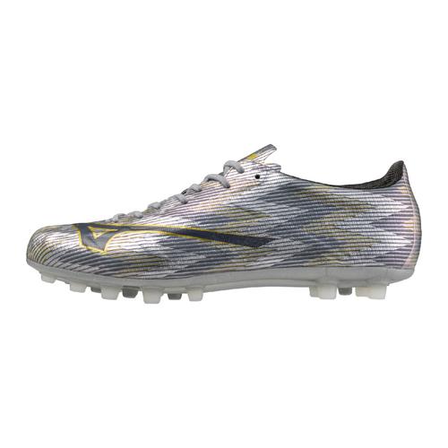 Mizuno Alpha II Japan AG Soccer Cleat, Platinum Silver Mizuno Alpha II Japan AG Soccer Cleat, Platinum Silver