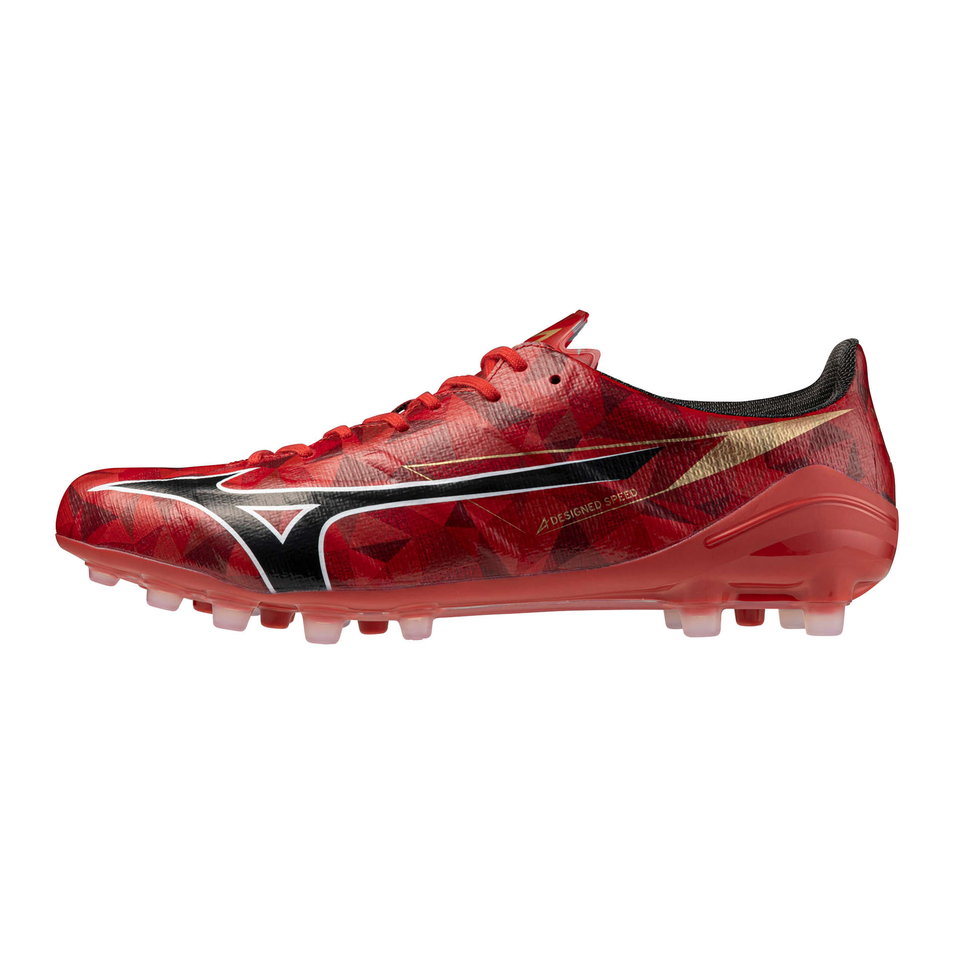 Mizuno Alpha II Elite AG Artificial Grass Soccer Cleat, Red/Black