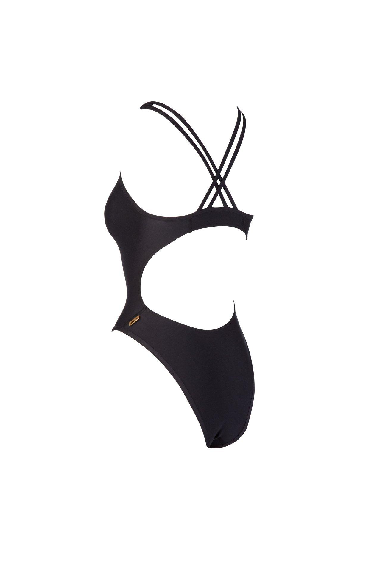 【MIZUASOBI】Cross Swimsuit【BLACK】 Cross Swimsuit バックリボン ワンピース水着 | MIZUASOBI 公式