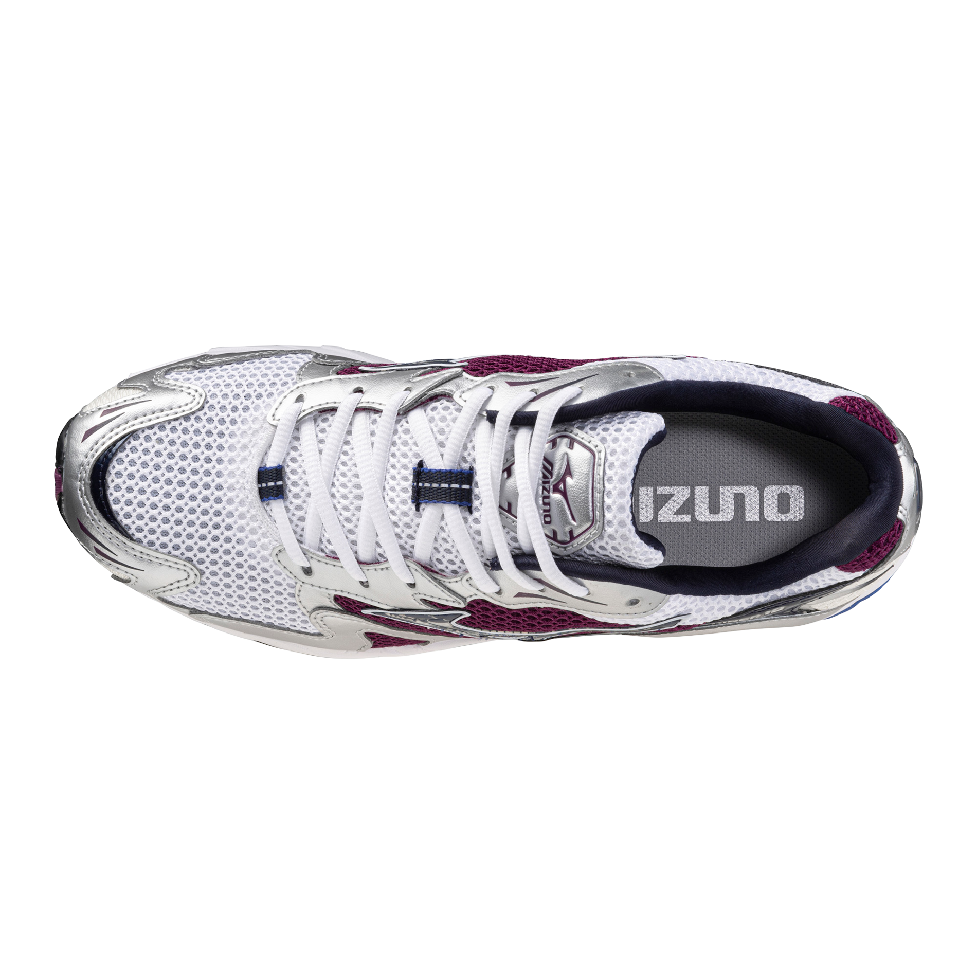 Wave Rider 10 Sportstyle Sneaker, White/Dark Purple - Mizuno USA