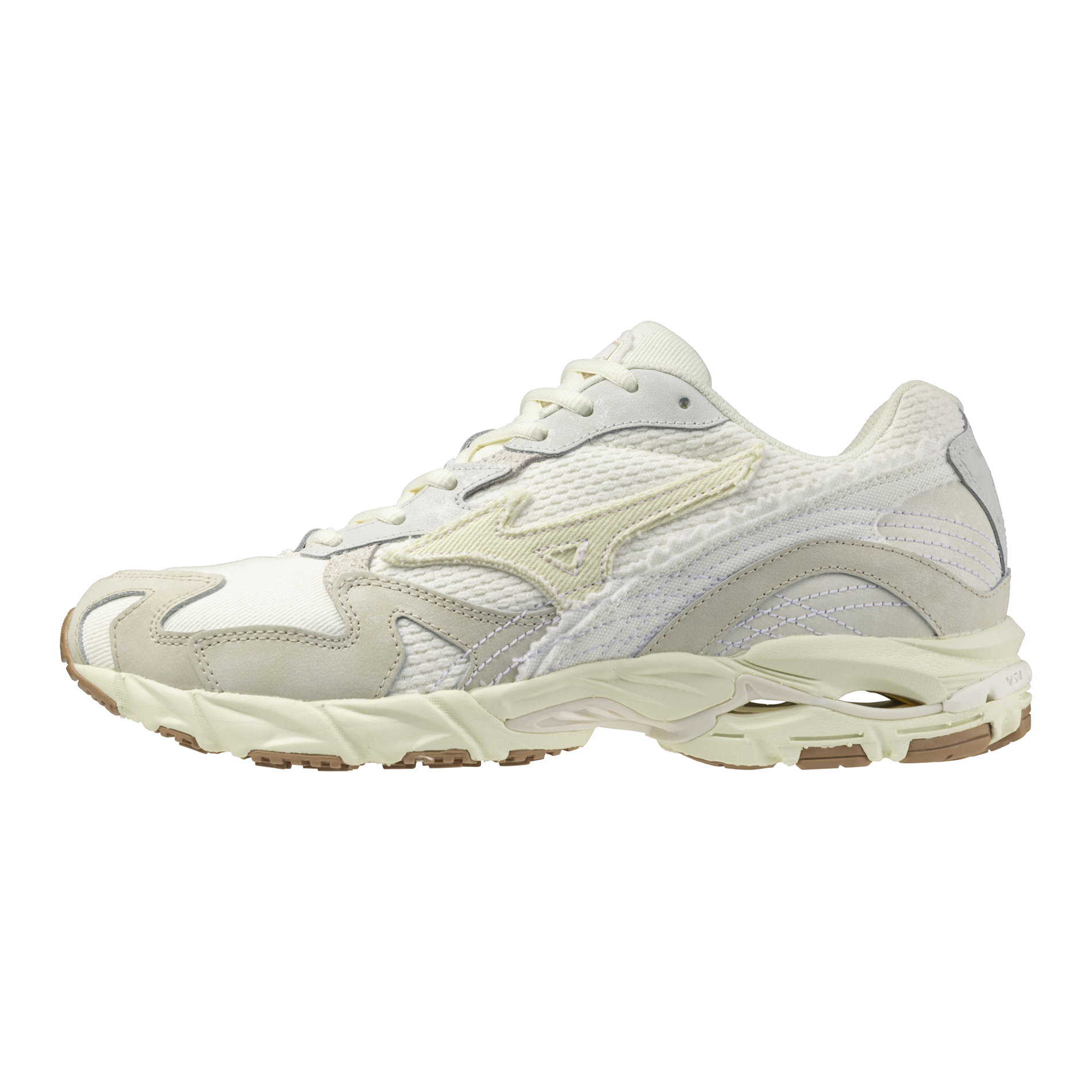 靴 MIZUNO Wave Rider 10 Wave Rider 10 Sportstyle Sneaker, White/Vintage Khaki