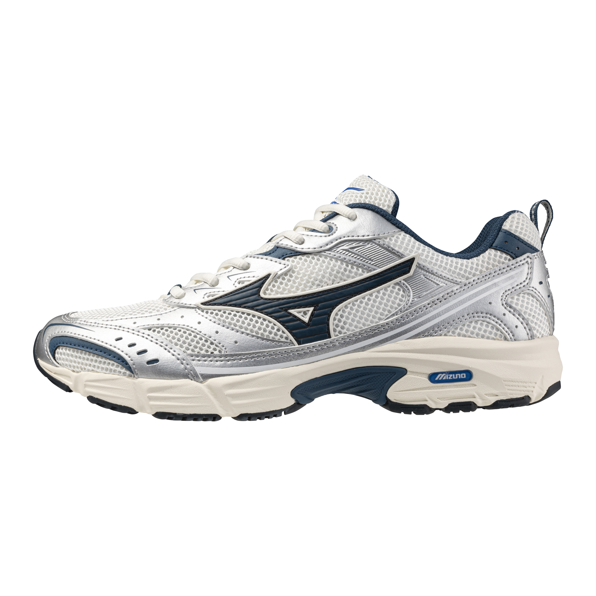 MXR Sportstyle Sneaker, Snow White/Majolica Blue - Mizuno USA