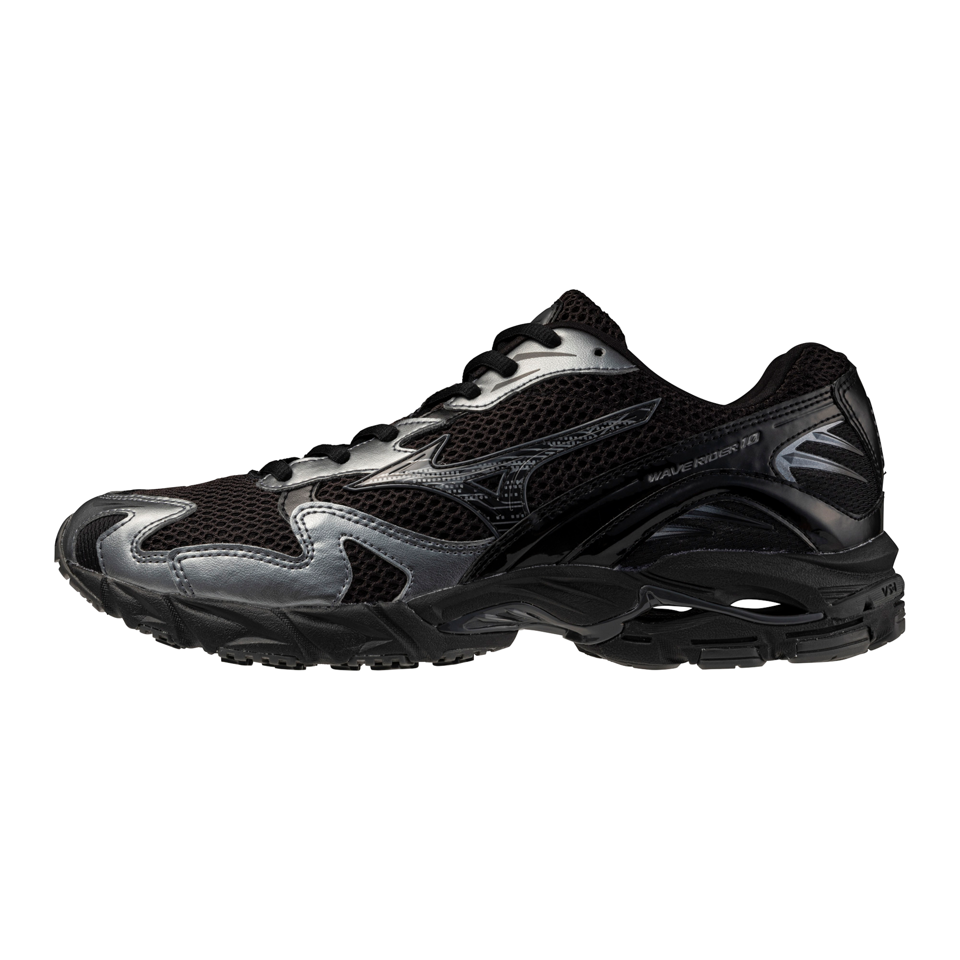 Wave Rider 10 Sportstyle Sneaker, Black-Black Sand - Mizuno USA