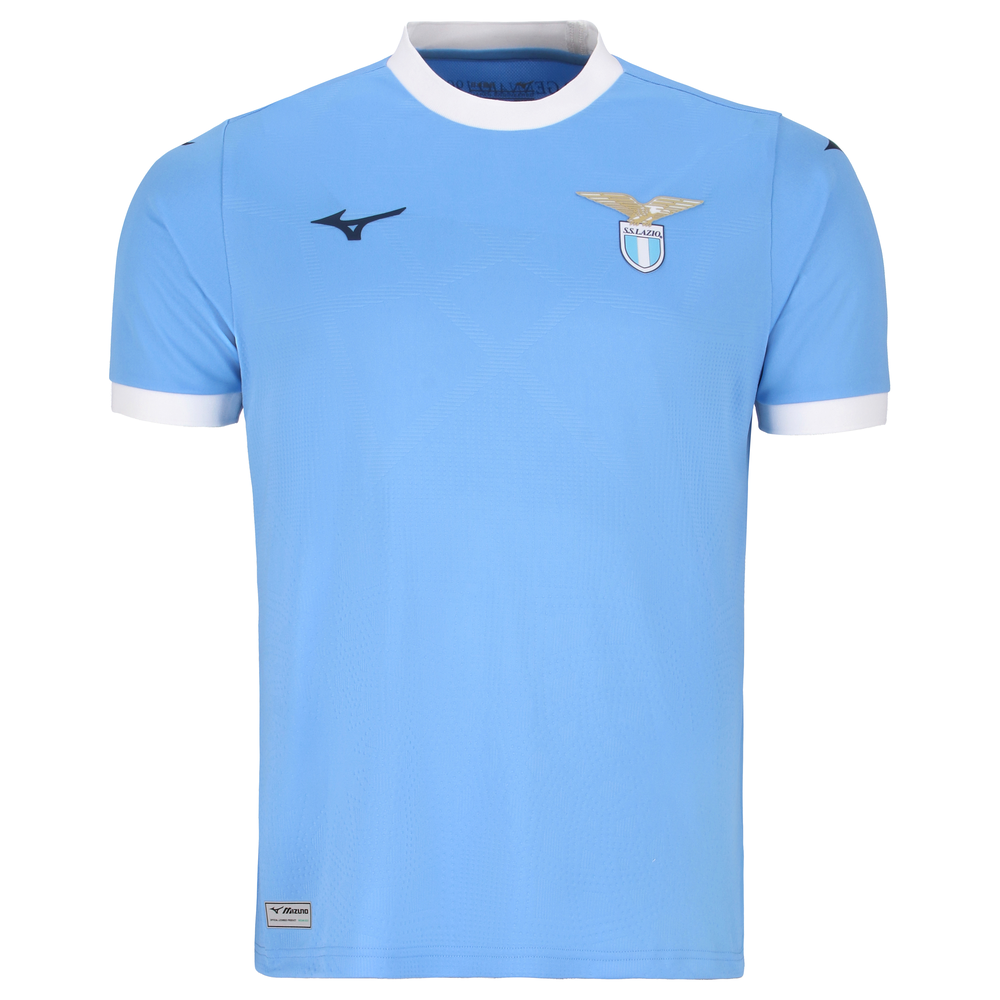 Men's SS Lazio Replica Home Jersey, 25/26 - Mizuno USA