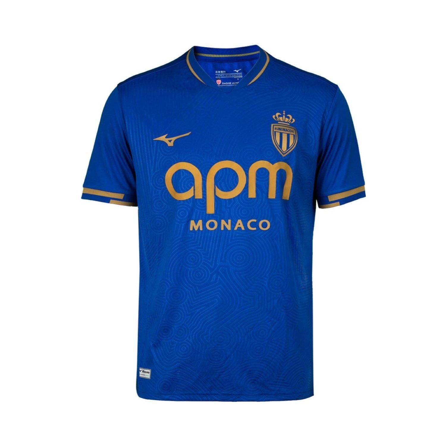 Men's AS Monaco Replica Away Jersey, 25/26 - Mizuno USA