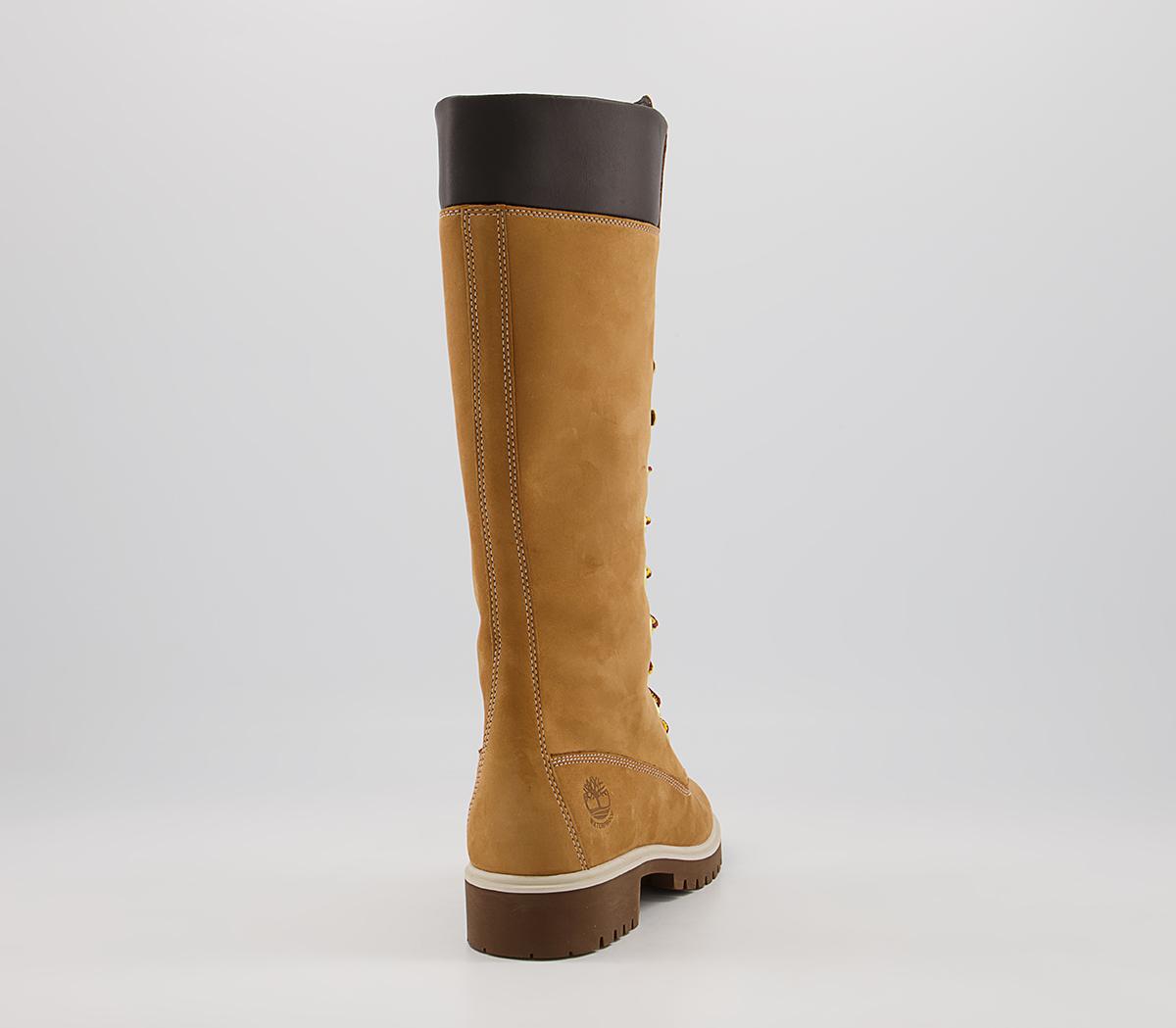 knee high timberland boots wheat