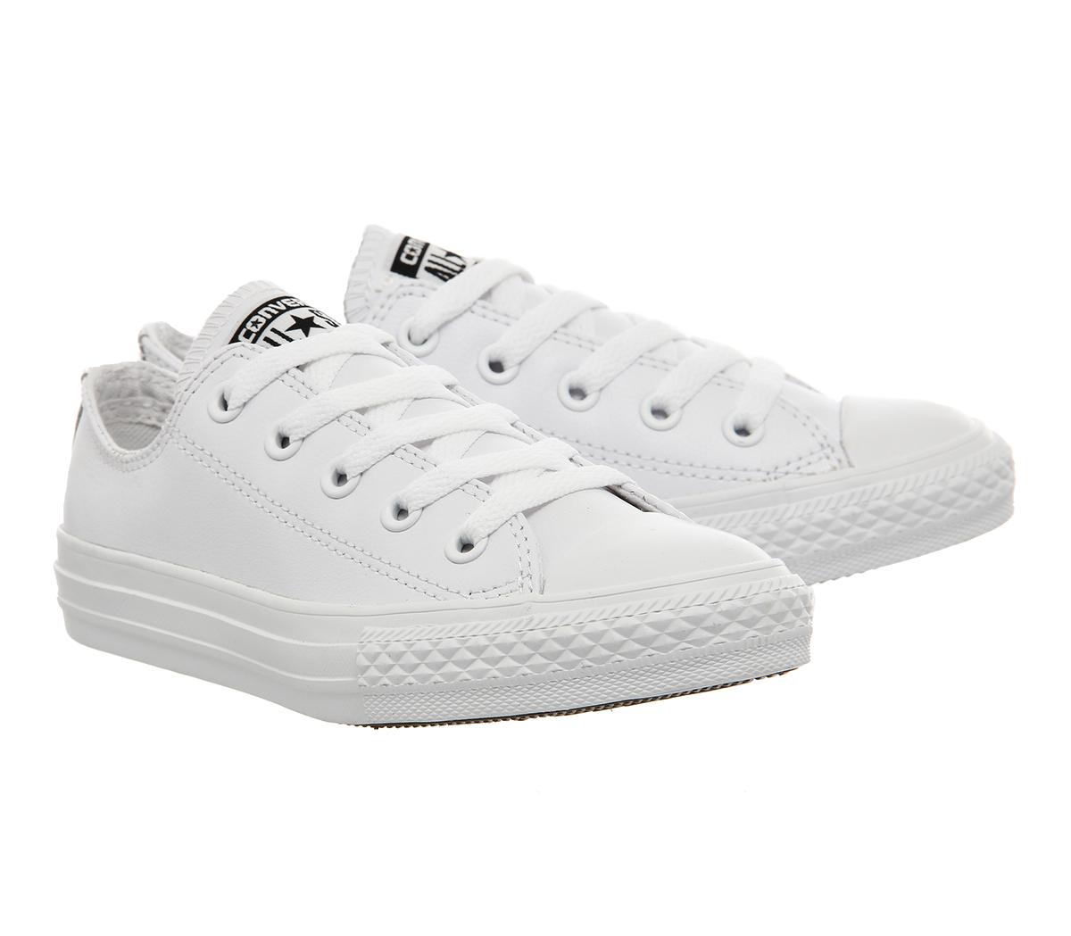converse white mono leather