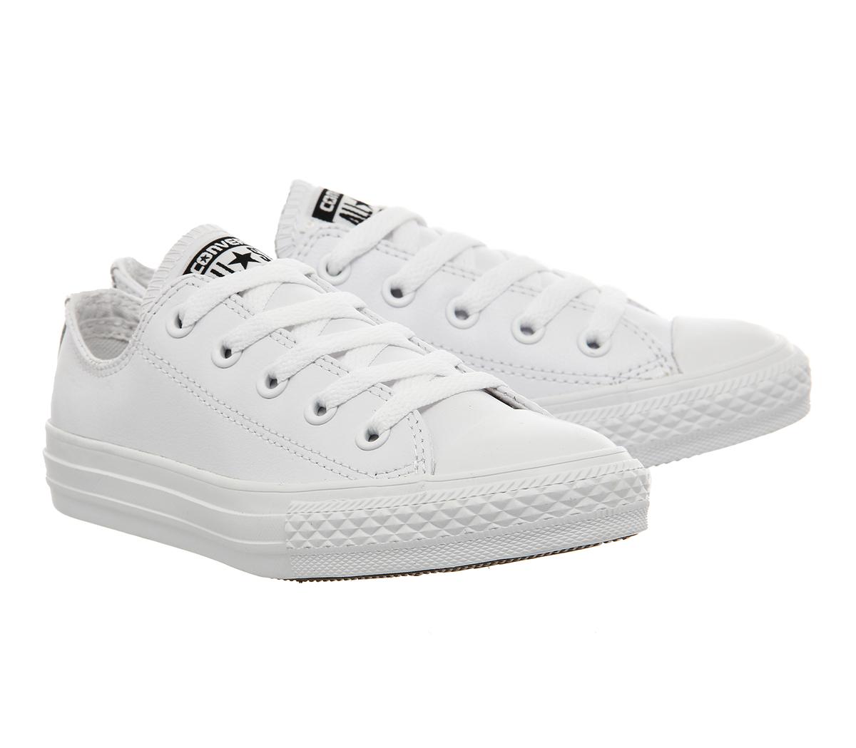 Converse All Star Ox Leather Kids White Mono - Unisex