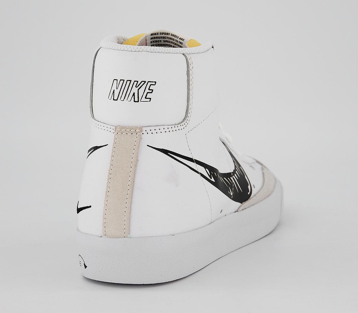 black and white blazer trainers