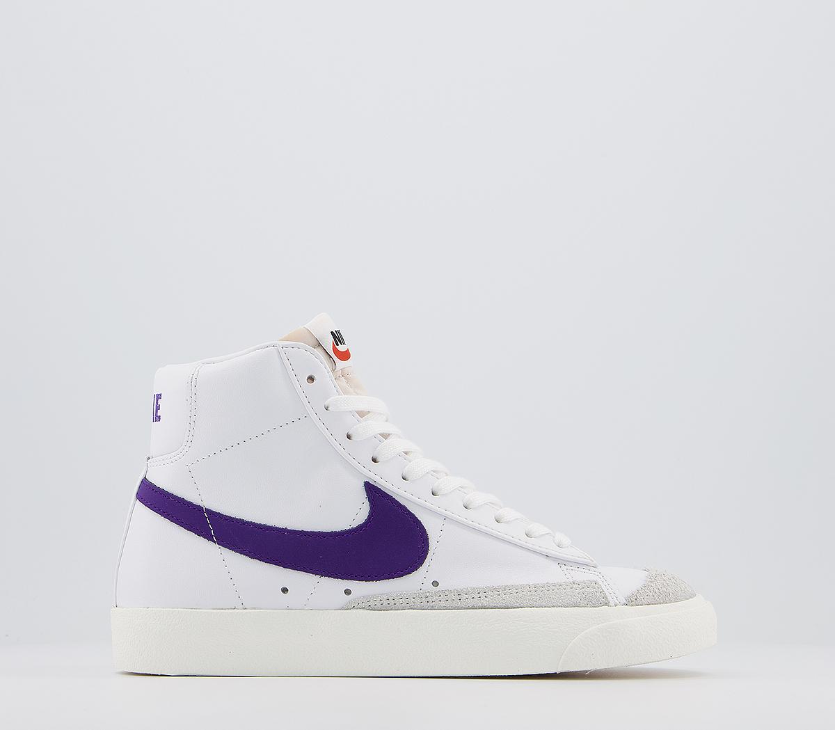 purple nike blazers