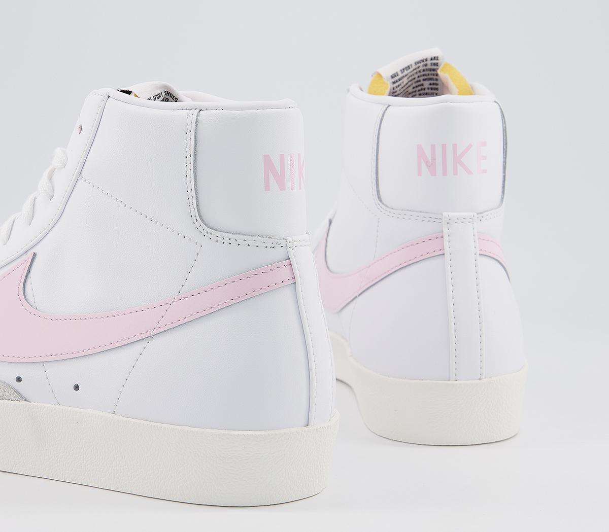 blazer mid 77 trainers white lemon drop regal pink