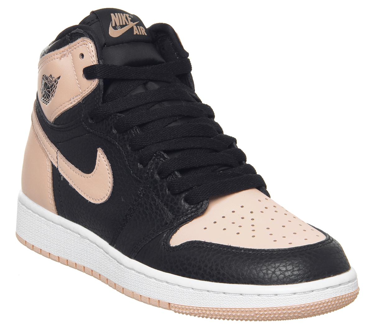 jordan 1 black white and pink