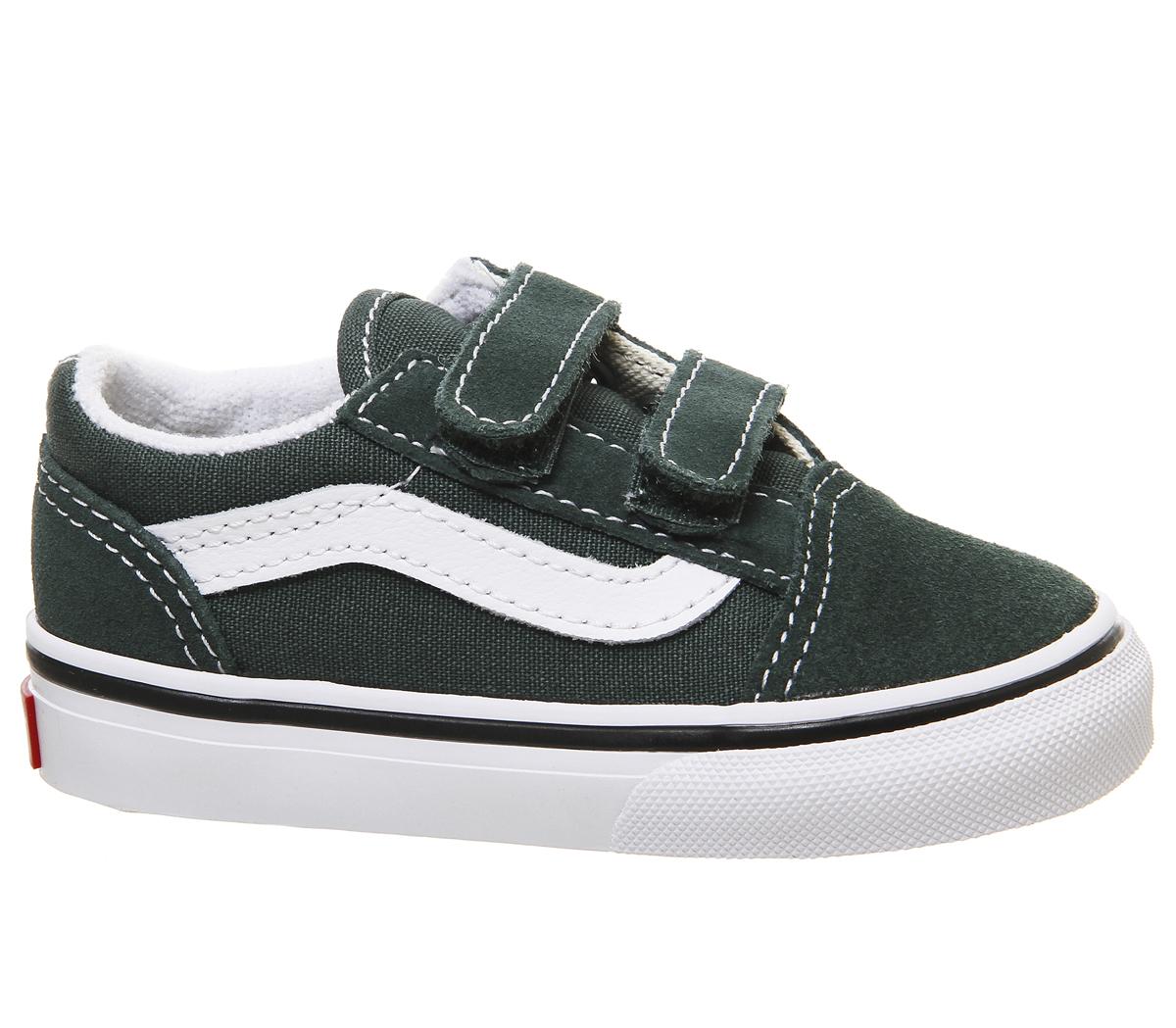 Vans Old Skool (t) Trainers Trekking Green True White - Unisex