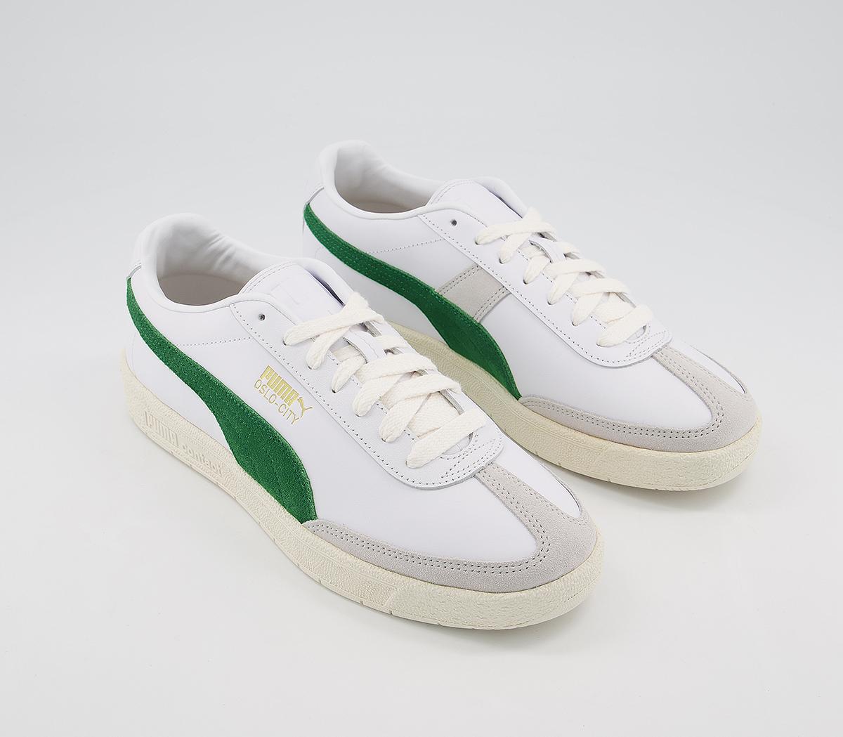 puma oslo femme trainers with in white and tan