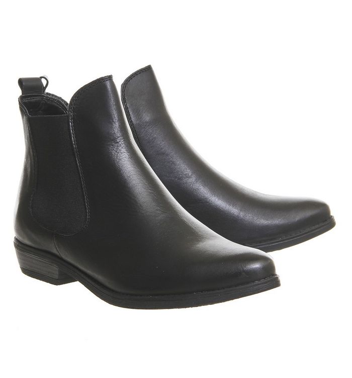 Office Dallas 2 Chelsea Boots Black Leather - Ankle Boots