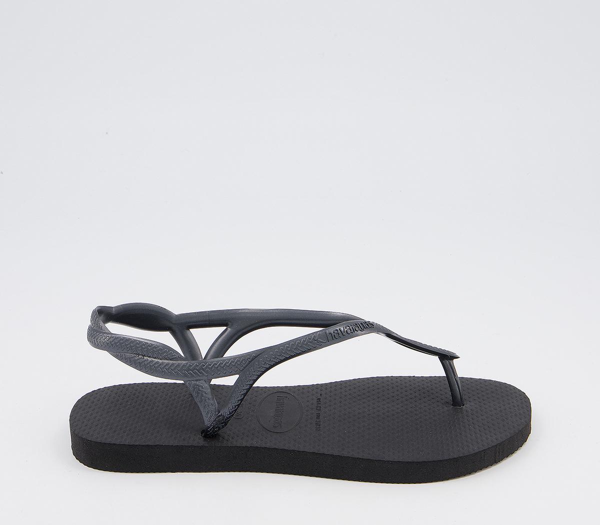 Havaianas Luna Flip Flops Black - Sandals