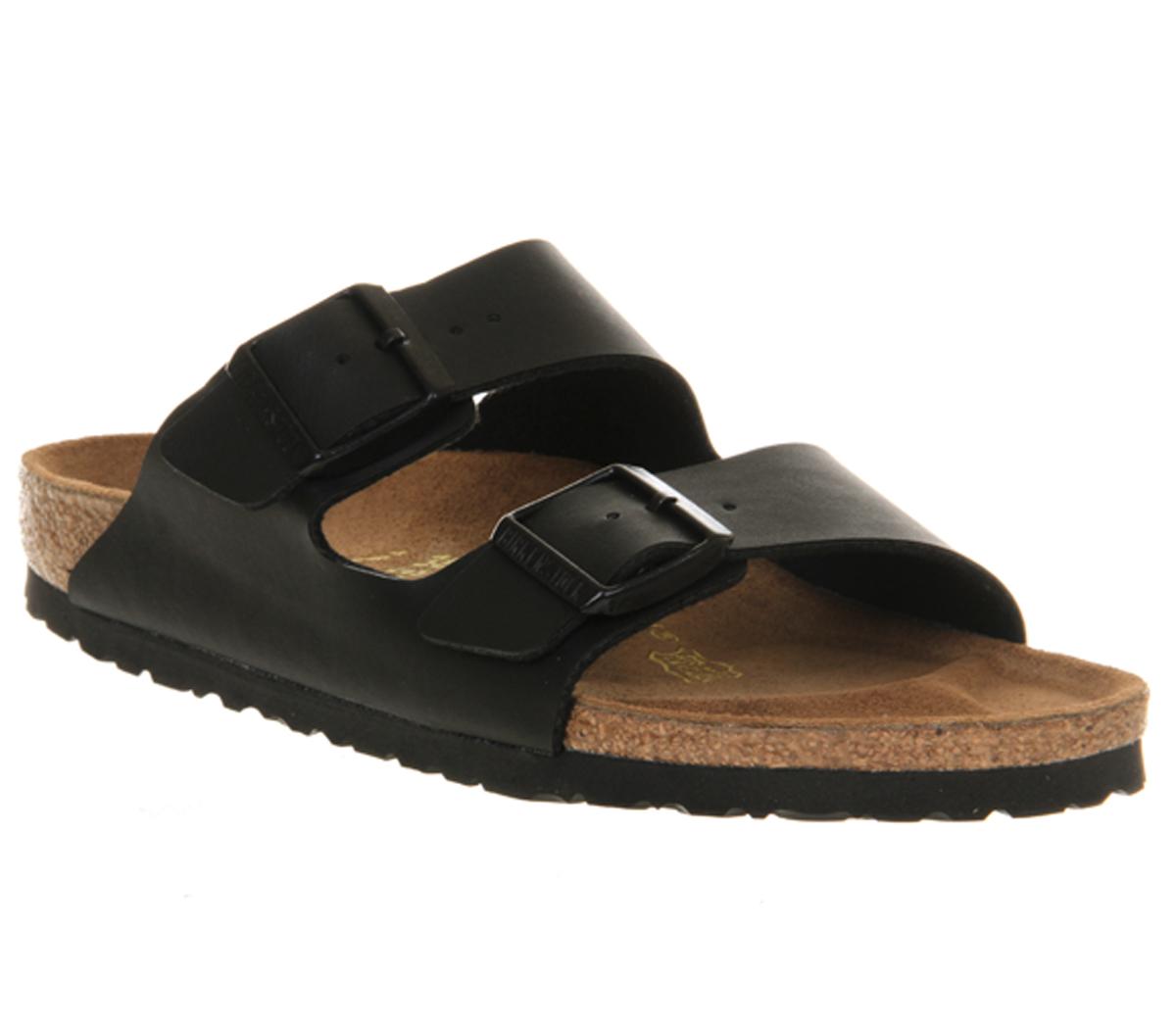 Birkenstock Arizona Two Strap Black Birko Flor - Sandals