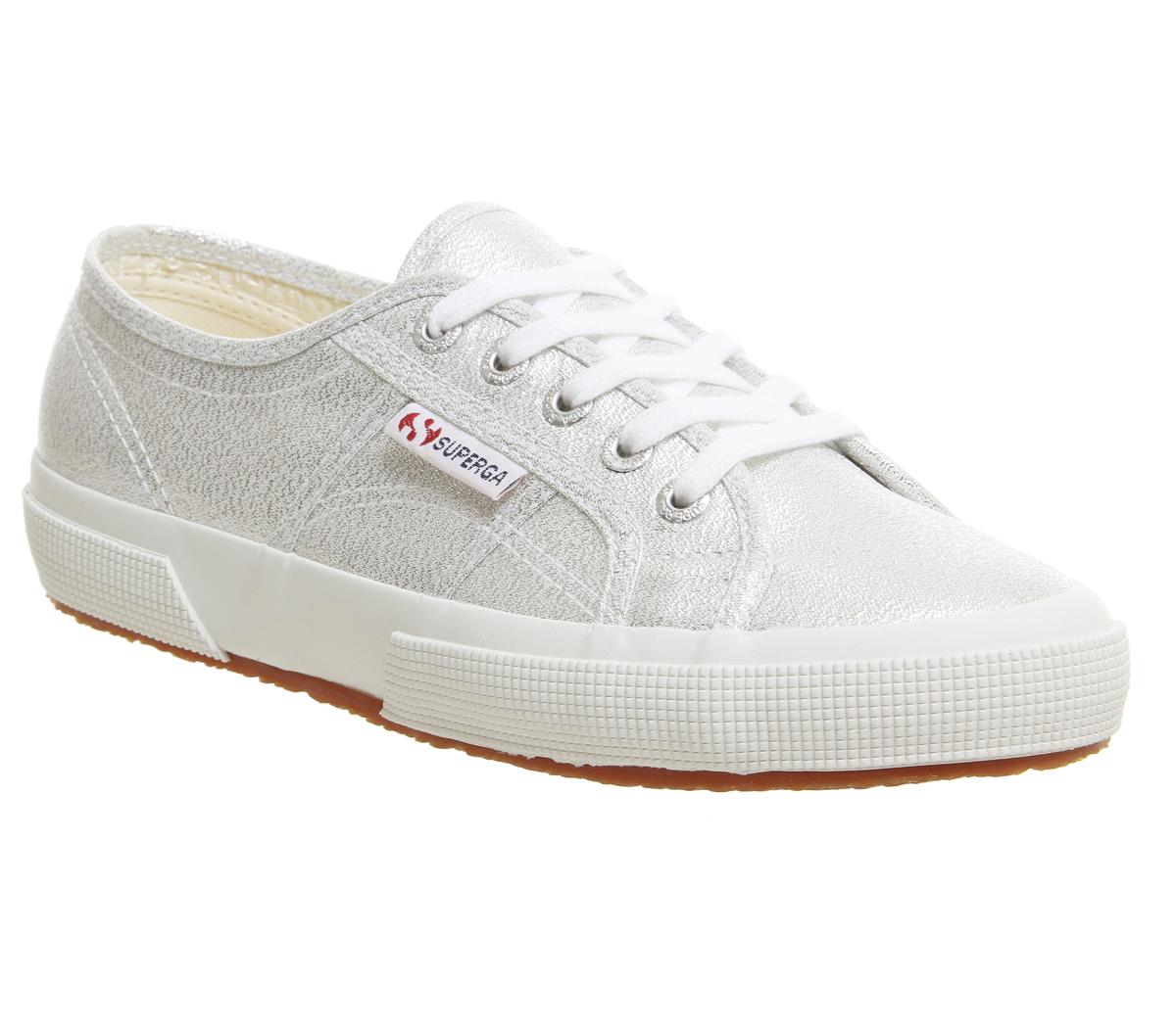 Superga 2750 Trainers Grey Silver - Hers trainers