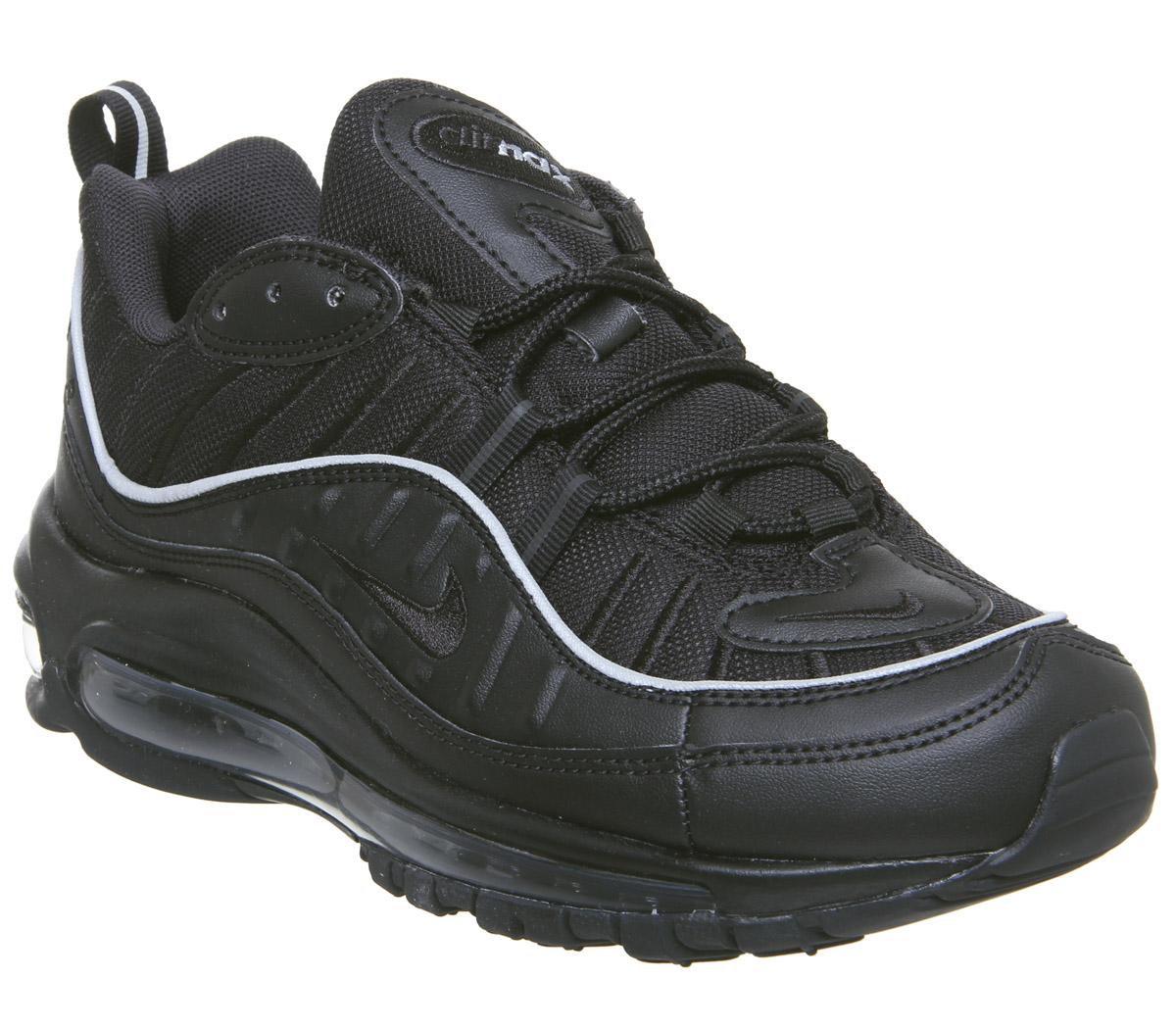 Nike Air Max 98 Trainers Black Off Noir 