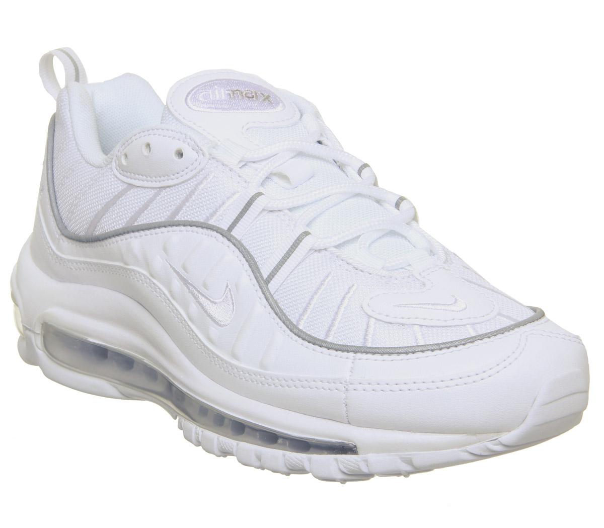 Nike Air Max 98 Trainers White - Hers 