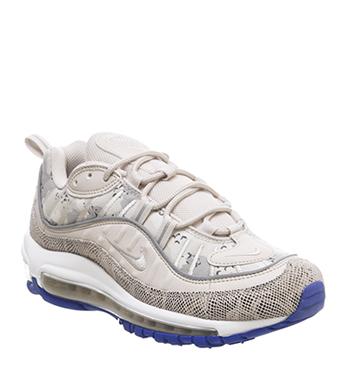 Nike Air Max 98 Trainers Pure Platinum White His Trainers