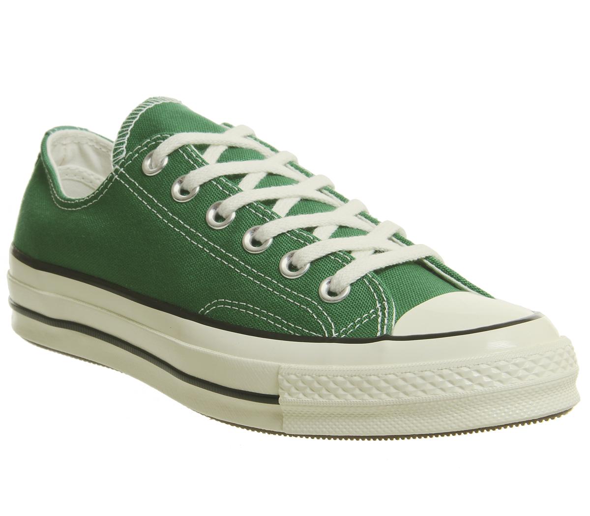 converse all star ox 70's trainers green black egret