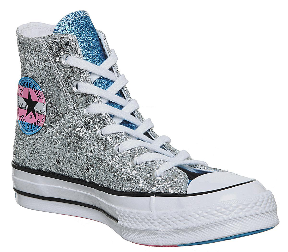 converse all star sequin high top trainers