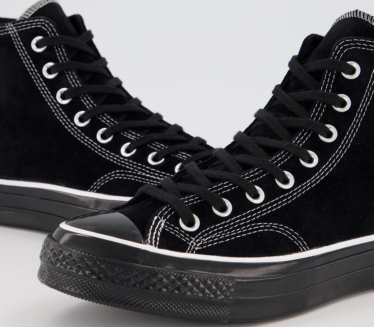 all star hi 70s trainers black white black exclusive