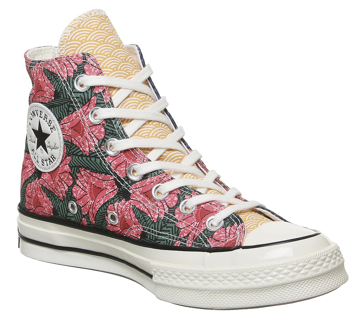 converse all star with flowers