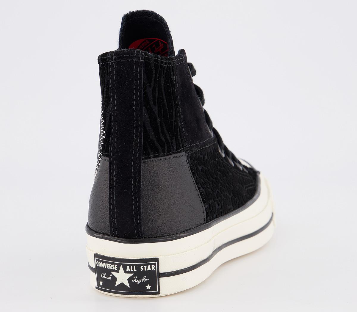all star hi 70s trainers black almost black egret exclusive