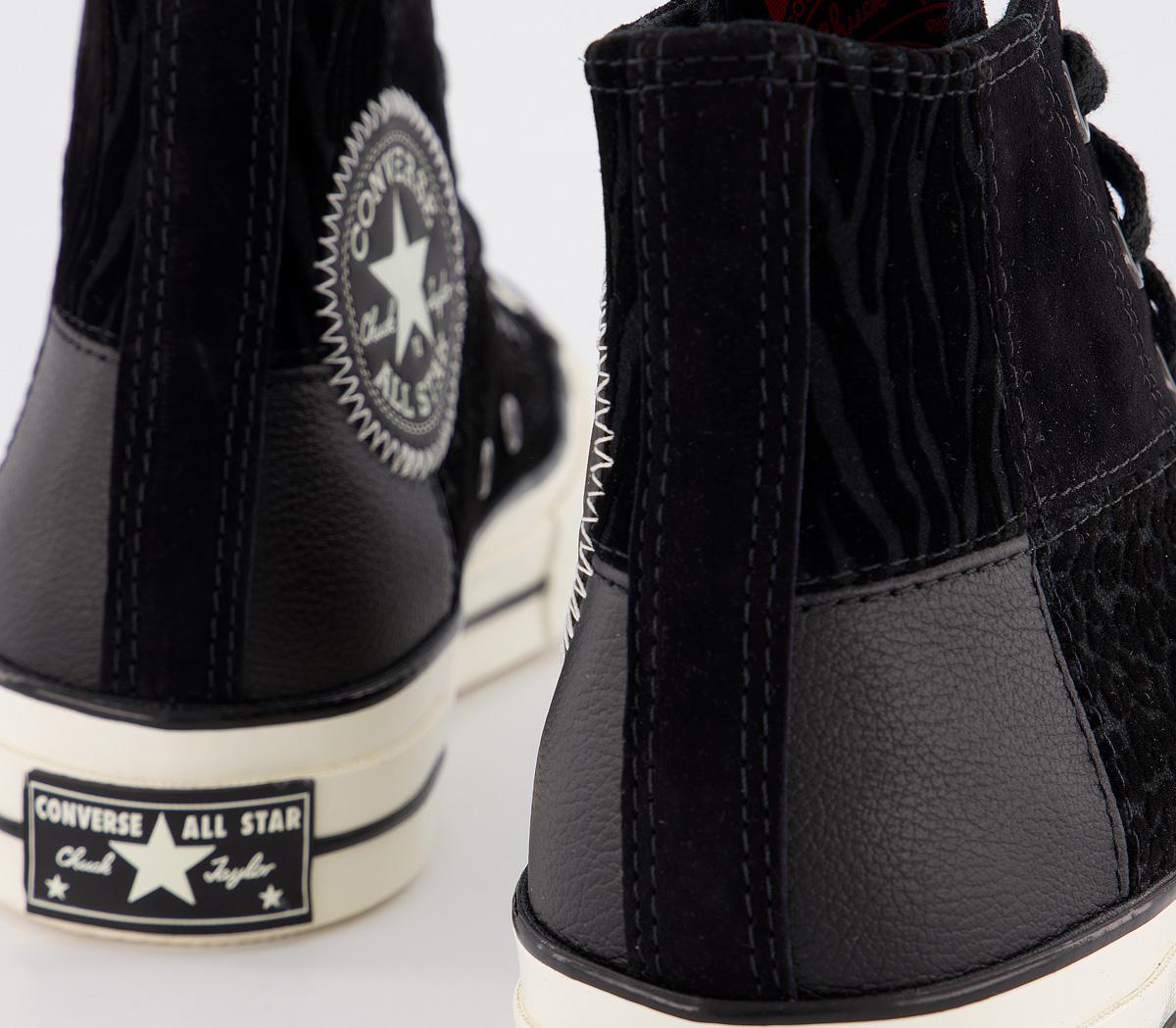 all star hi 70s trainers black almost black egret exclusive