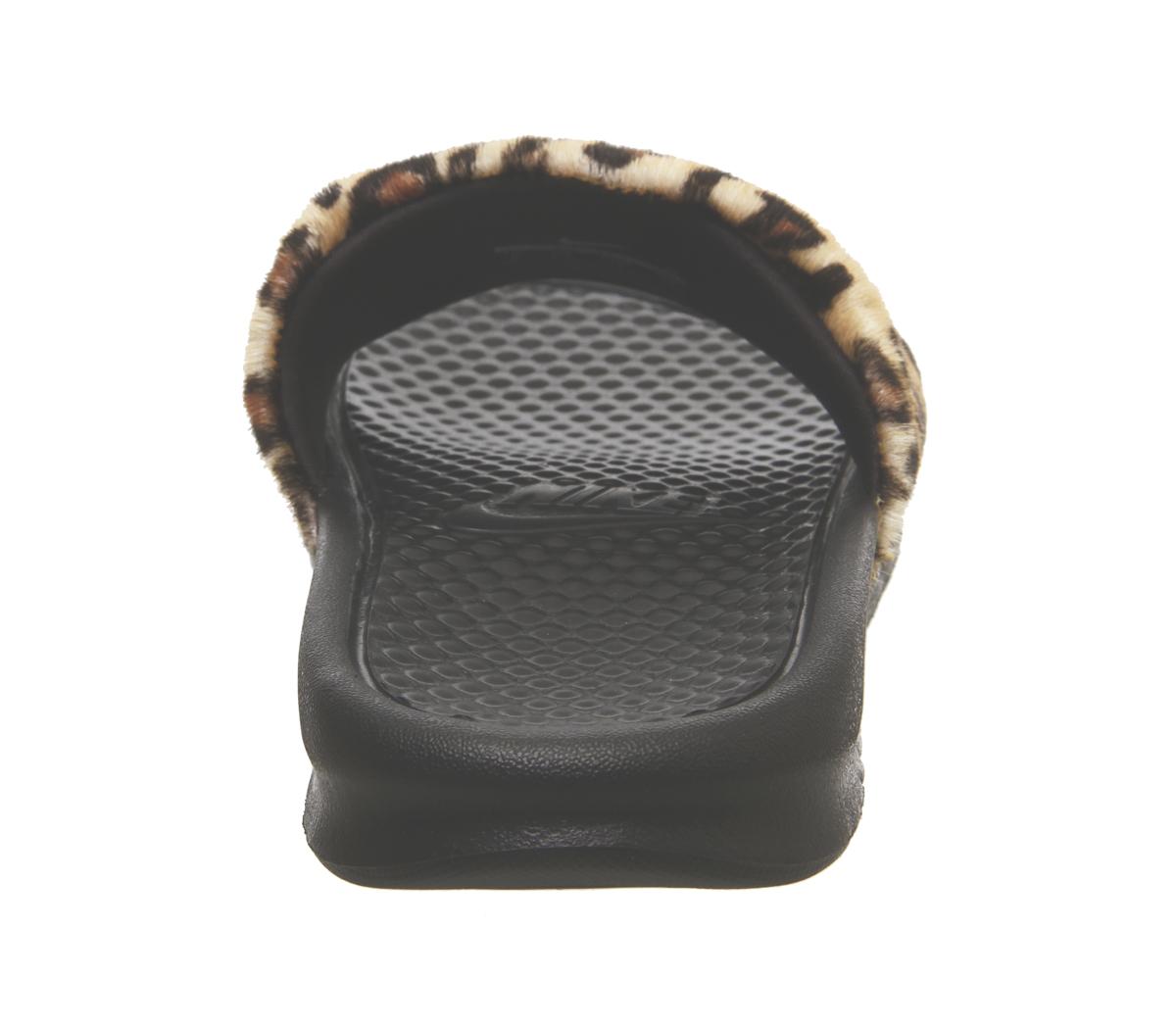 leopard print sliders nike