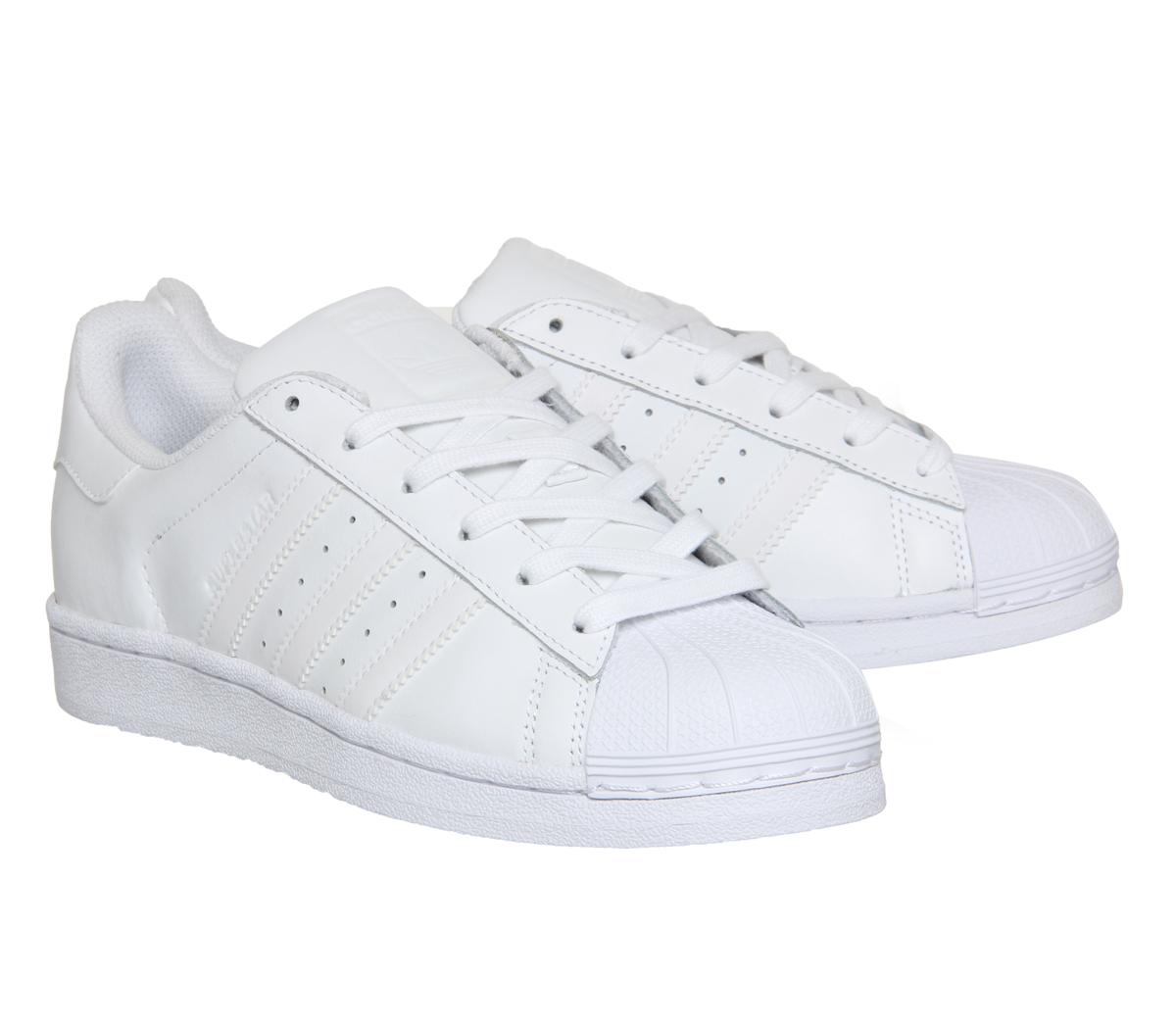 adidas superstar 1 white mono foundation