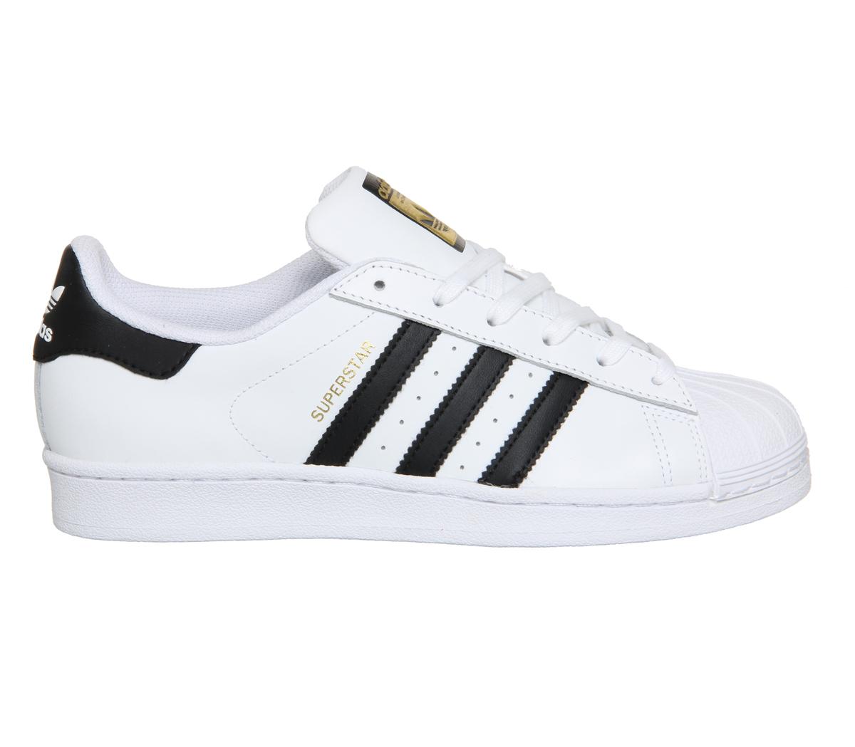 adidas Superstar White Black Foundation - Hers trainers