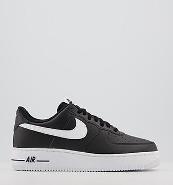 nike black and fluro green air force 1 jester trainers