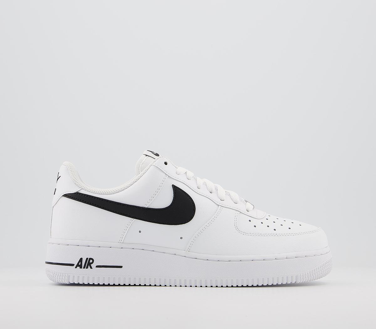 black air forces with white swoosh