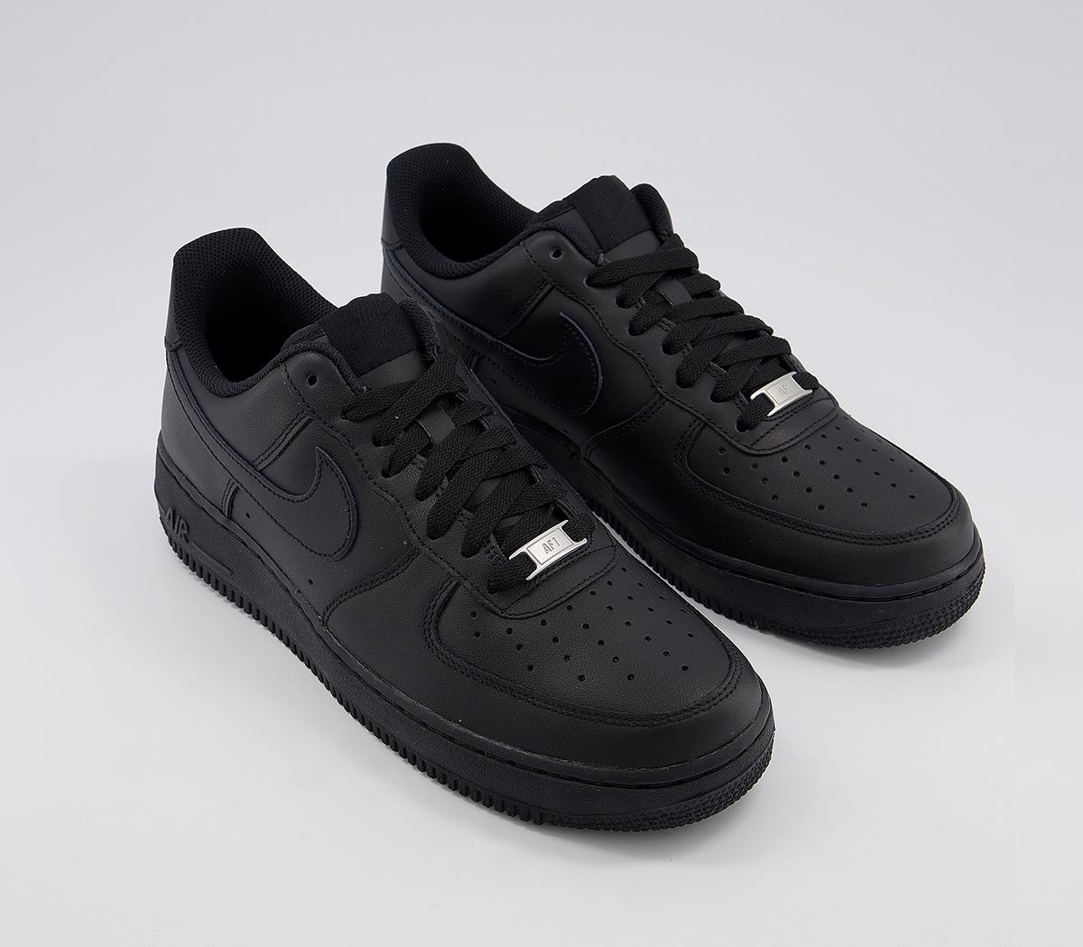 Nike Air Force 1 Trainers Black - His trainers