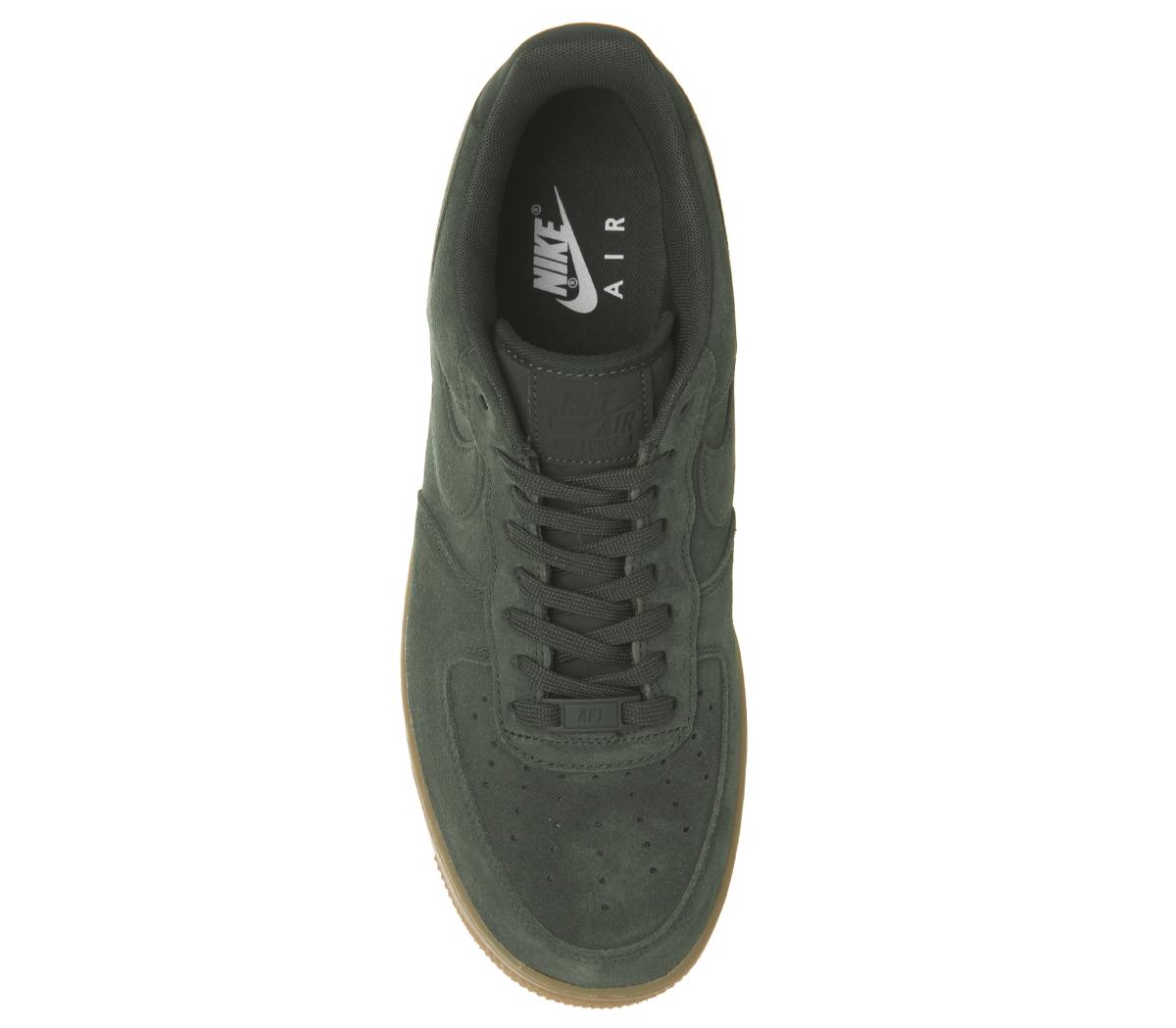 nike air force one trainers outdoor green suede gum