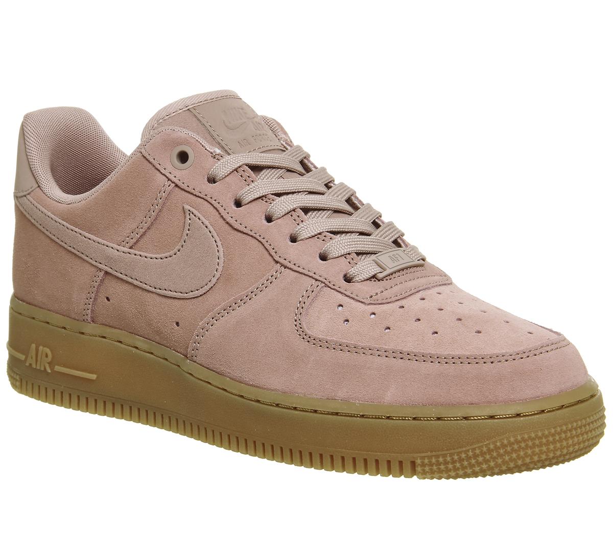 Nike Nike Air Force One Trainers Particle Pink Gum His Trainers