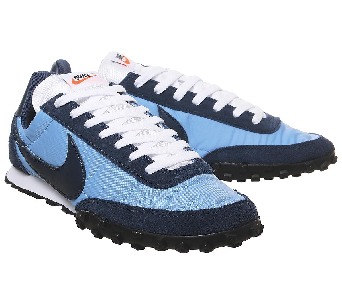 nike waffle trainer navy