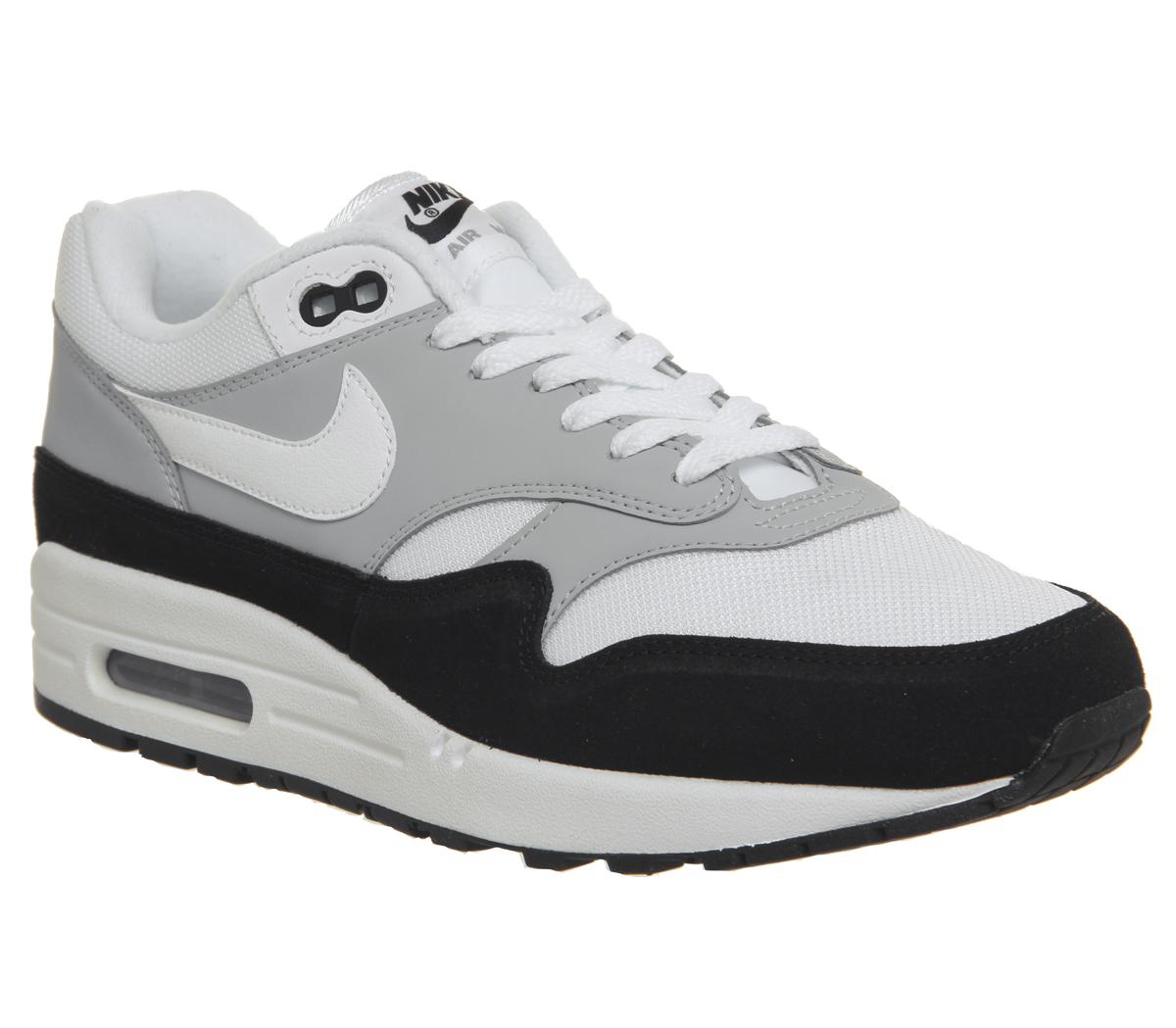 Nike Air Max 1 Trainers Wolf Grey White 