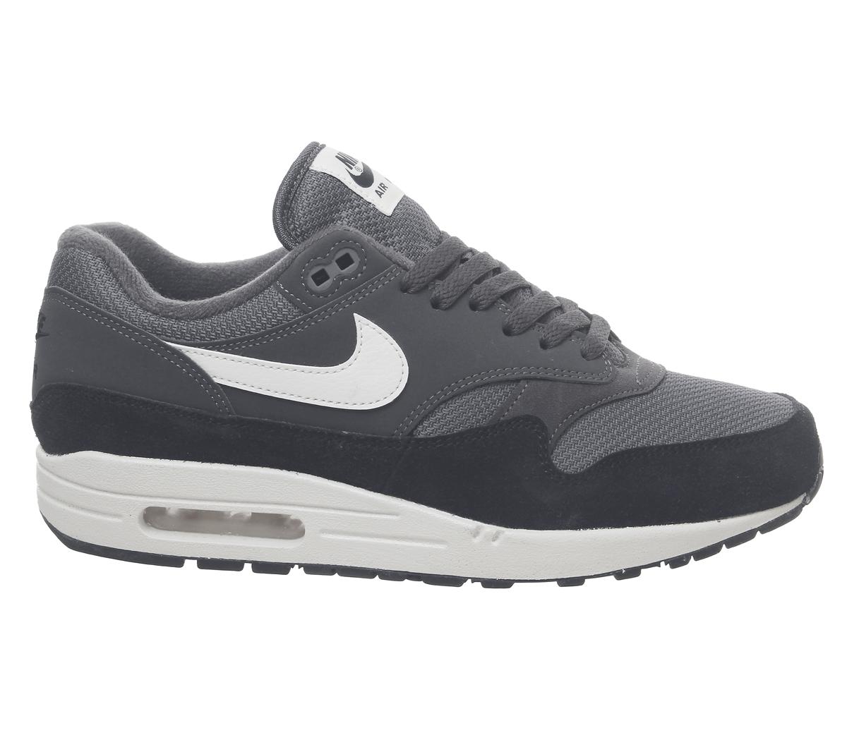 air max 1 thunder grey on feet